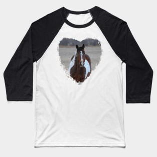 I Love Horses Baseball T-Shirt